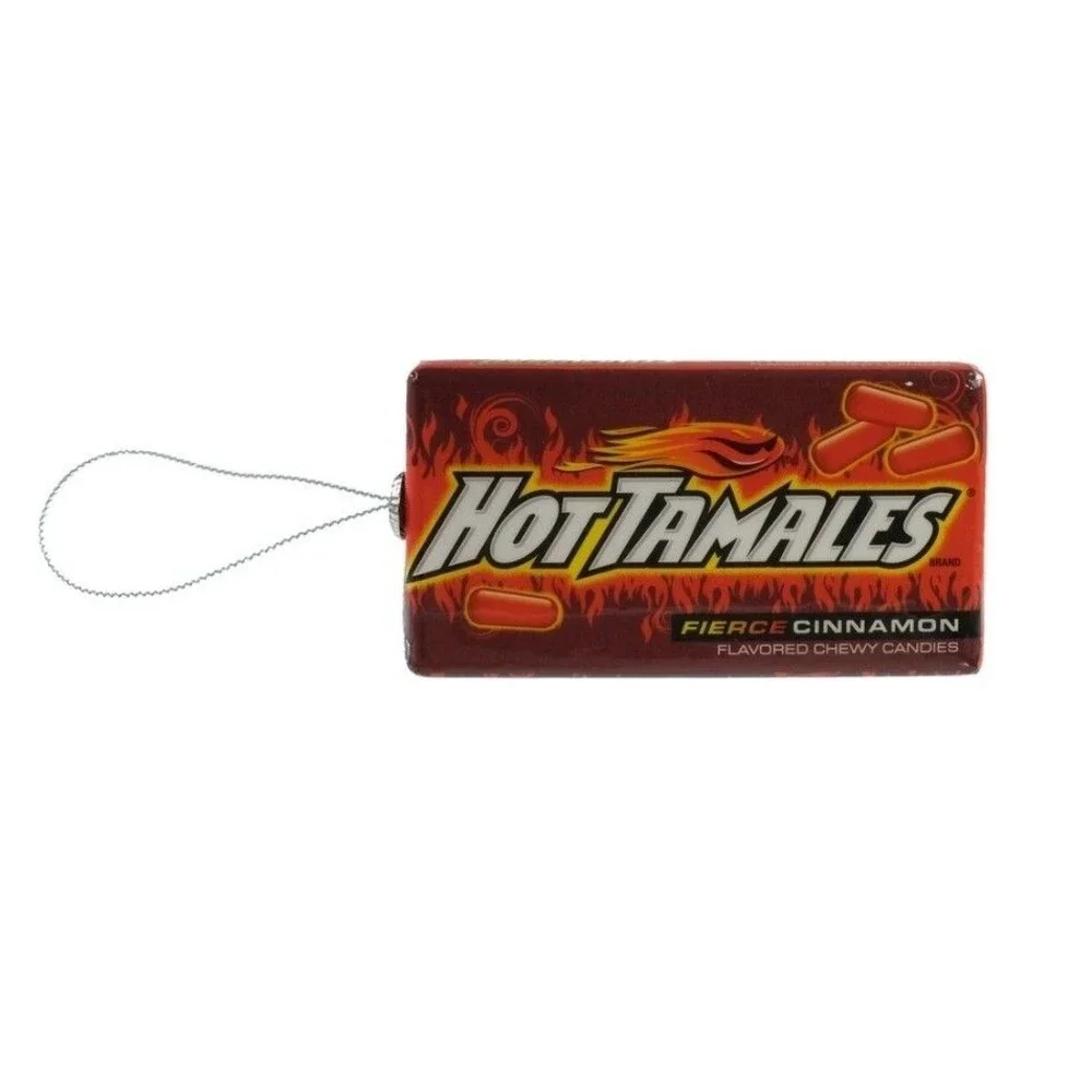 RUZ Hot Tamales Fierce Cinnamon Faux Food Christmas Tree Decoupage Ornament